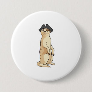 Meerkat som Pirat med Pirat hat Knapp