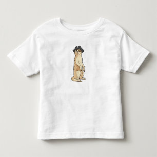 Meerkat som Pirat med Pirat hat T Shirt