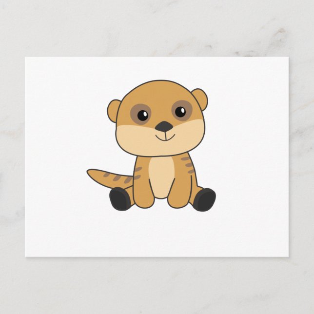 Meerkat Sweet Animals for Children Vykort (Framsida)