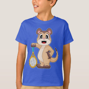 Meerkat Tennis Tennis racket T Shirt