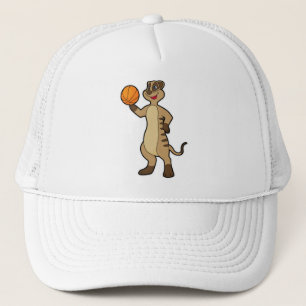Meerkat vid Basketball Sports Keps