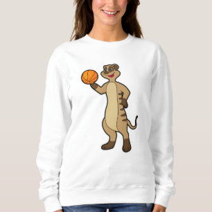 Meerkat vid Basketball Sports T Shirt