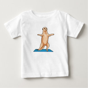 Meerkat vid Fitness Stretching träning T Shirt