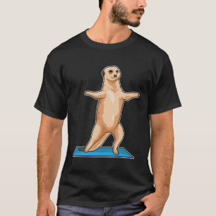 Meerkat vid Fitness Stretching träning T Shirt