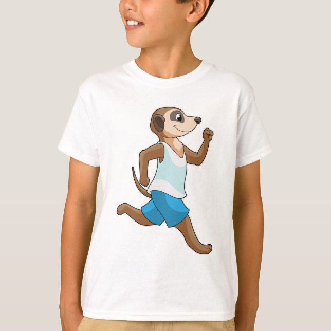 Meerkat vid Running Sports T Shirt (Framsida)