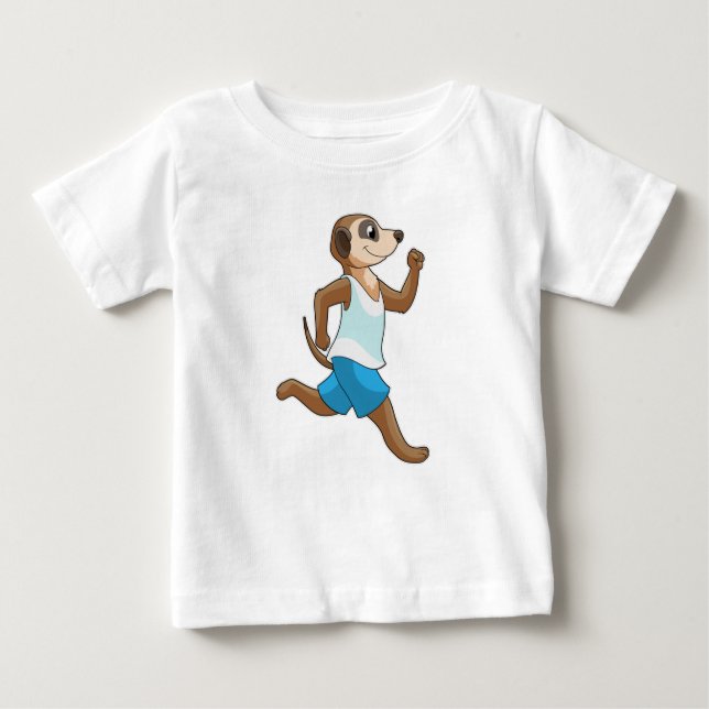 Meerkat vid Running Sports T Shirt (Framsida)