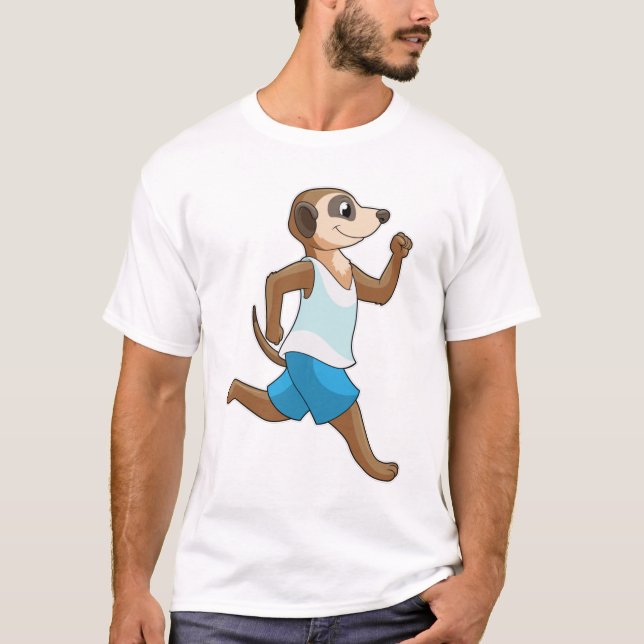 Meerkat vid Running Sports T Shirt (Framsida)