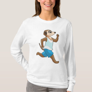 Meerkat vid Running Sports T Shirt