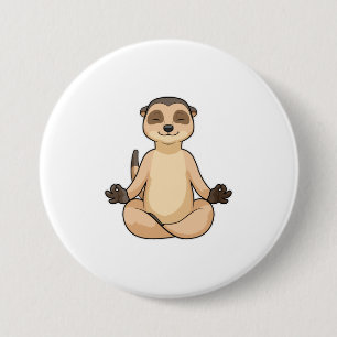 Meerkat vid Yoga Meditation Knapp