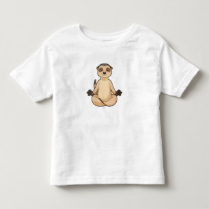 Meerkat vid Yoga Meditation T Shirt