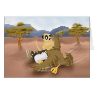 meerkat vs örn hälsningskort