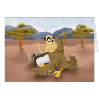 meerkat vs örn hälsningskort