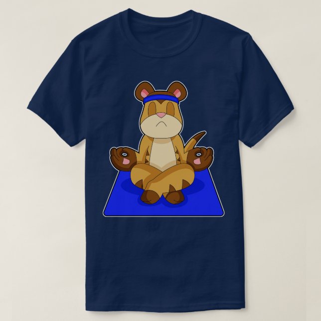 Meerkat Yoga Meditation T Shirt (Design framsida)