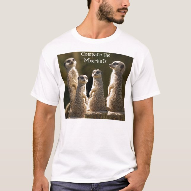 Meerkats anpassningsbarT-tröja T Shirt (Framsida)
