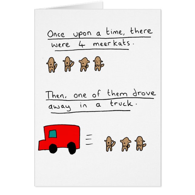 Meerkats Hälsningskort (Framsidan)