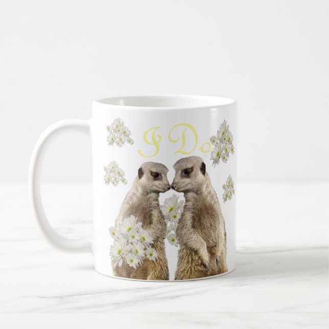 Meerkats i Kärlek. Kaffemugg (Vänster)