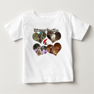 Meerkats in Kärlek Hearts T Shirt