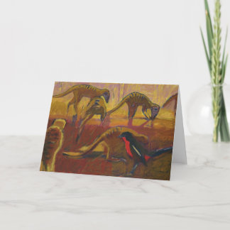 Meerkats och shrike - kort