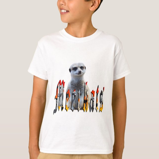 "Meerkats: Stående Proud bakom Namn" T Shirt (Framsida)
