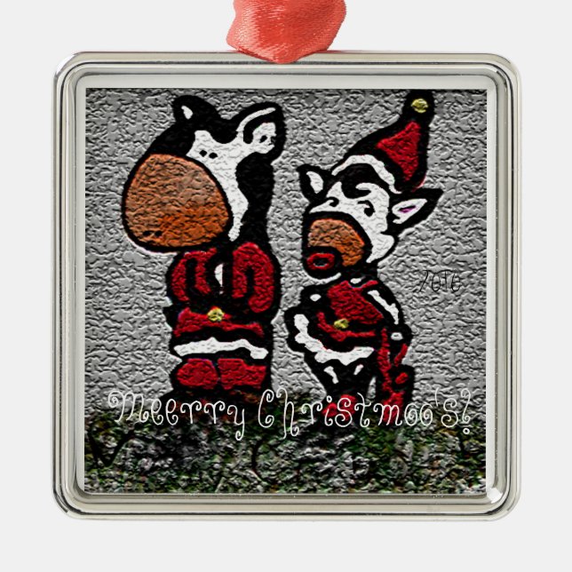 Meerry Christmoos! Julgransprydnad Metall (Framsidan)