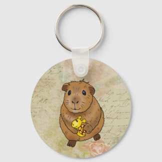 Meerscheinchen und Schnecke Nyckelring