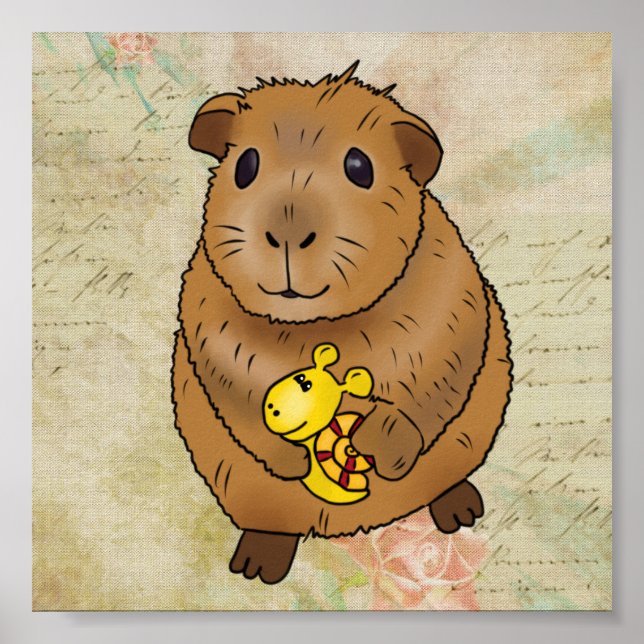 Meerscheinchen und Schnecke Poster (Framsidan)