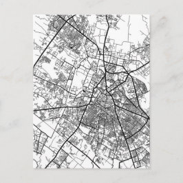 Meerut Uttar Pradesh Stadskarta Vykort