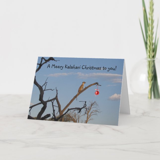 Meery Kalahari jul - Seaons hälsningar Helgkort (Framsida)