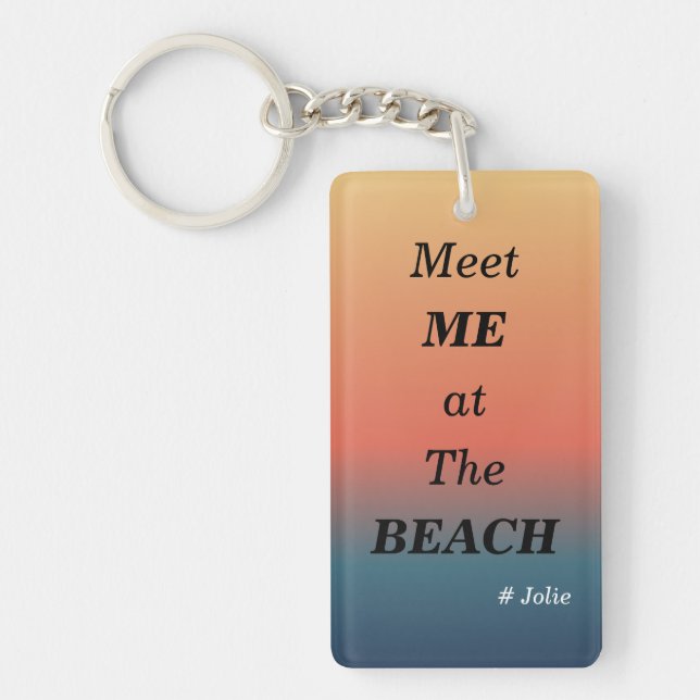 Meet Me At The Beach Summer Beach Sunrise Acrylic (Framsidan)