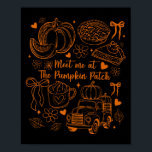Meet Me At The Pumpkin Patch Coquette Bow Truck Fa Poster<br><div class="desc">Meet Me At The Pumpkin Patch Coquette Bow Truck Fall Autumn</div>