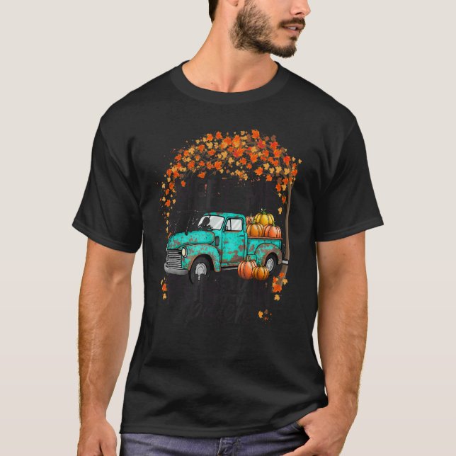 Meet Me at The Pumpkin Patch Fall Autumn Thanksgiv T Shirt (Framsida)