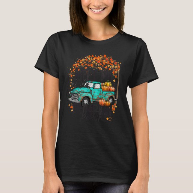 Meet Me at The Pumpkin Patch Fall Autumn Thanksgiv T Shirt (Framsida)