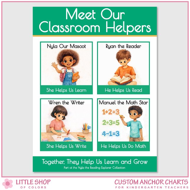 Meet Our Classroom Helpers Teacher Anchor Chart Poster (Skapare uppladdad)