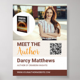 Meet the Author Promo Photo Modern QR Code Poster