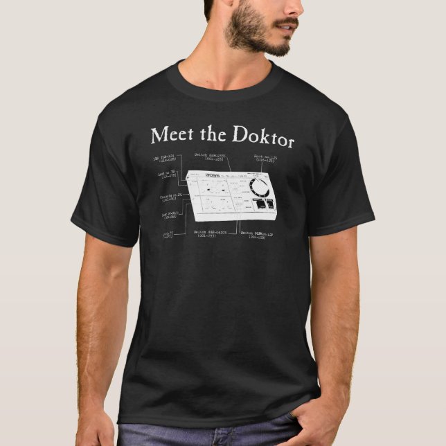 Meet the Doktor Tee Shirt (Framsida)