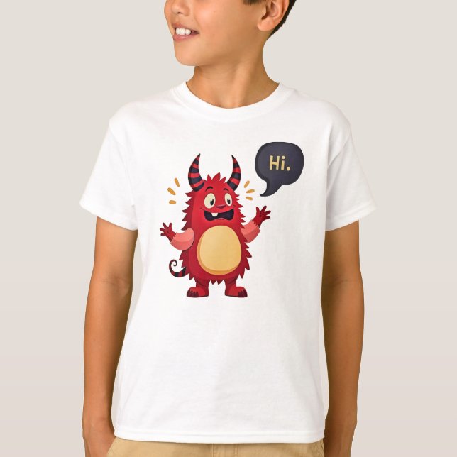 Meet the Friendly Monster T Shirt (Framsida)