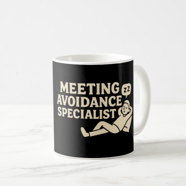 Meeting Avoidance Specialist Mug Kaffemugg (Framsida höger)