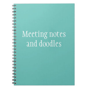Meeting Notes and Doodles Funny work Anteckningsbok