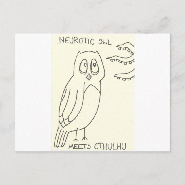 . . . Meets Cthulhu Vykort (Framsida)