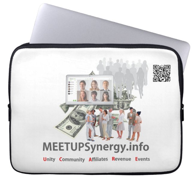 MEETUPSynergy - Laptop sleeve 13 tum (Framsidan)