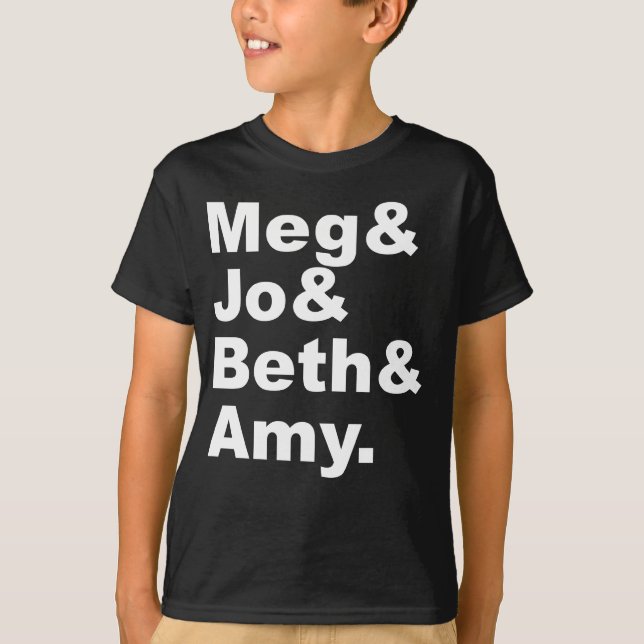 Meg & Jo & Beth & Amy | Little Women Litteratur Tröja (Framsida)