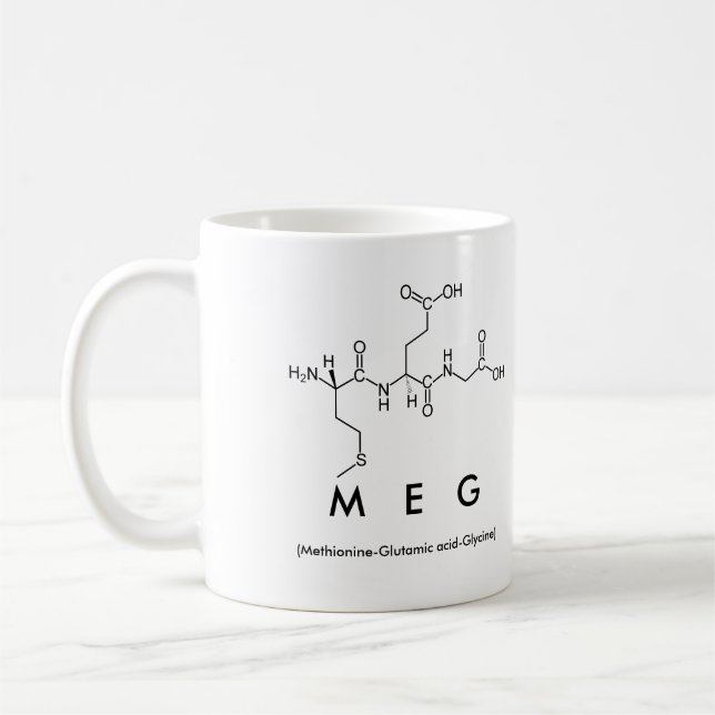 Meg peptide namn mugg (Vänster)
