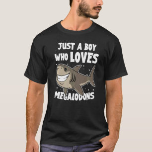 Meg Shark bara en pojke som Kärlek Megalodons T Shirt