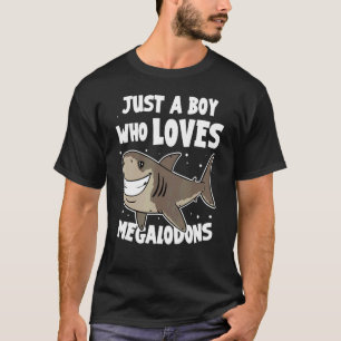 Meg Shark bara en pojke som Kärlek Megalodons T Shirt