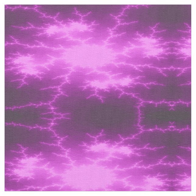 Mega Blixt Fractal Patterned Craft Fabric Tyg (Närbild)