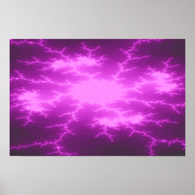 Mega Blixt Fraktal Poster (Framsidan)