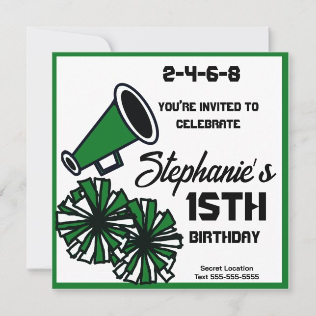 Mega Cheer-inbjudan: #8-inbjudan Inbjudningar (Framsida)