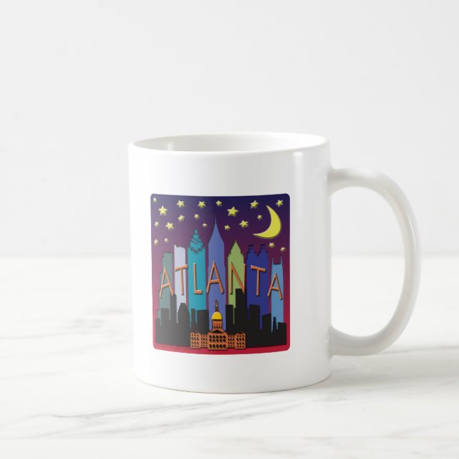 Mega färg för Atlanta horisont Kaffemugg (Höger)