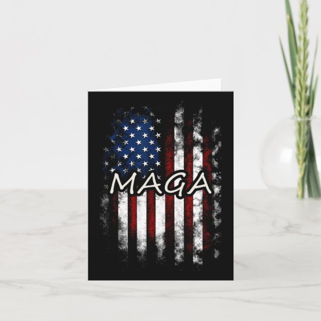 Mega Flaggor - Mega Flagga - Patriotic USA flagga Kort (Framsida)