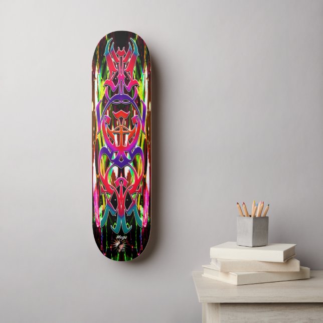 Mega g-katt Pro Mini Skateboard Bräda 18,5 Cm (Väggkonst)